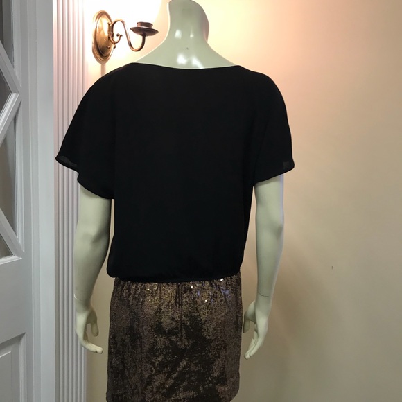 Sheer Gold Sequin Dress - Picture 2 of 2